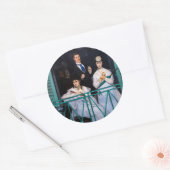 Edouard Manet - Der Balkon / Le Balcon Runder Aufkleber (Umschlag)