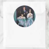 Edouard Manet - Der Balkon / Le Balcon Runder Aufkleber (Tasche)