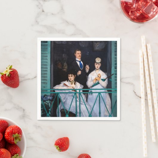 Edouard Manet - Der Balkon / Le Balcon Serviette (Beispiel)