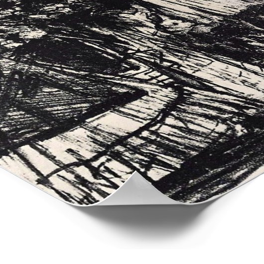 Edouard Manet - Der Ballon Poster (Ecke)