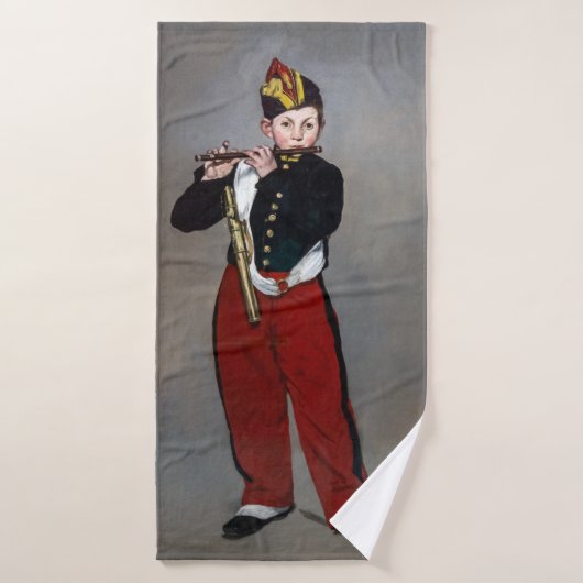 Edouard Manet - Der Faib / Young Flutist Badhandtuch Set (Badehandtuch)