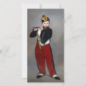 Edouard Manet - Der Faib / Young Flutist Dankeskarte (Vorderseite)