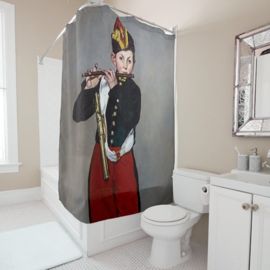 Edouard Manet - Der Faib / Young Flutist Duschvorhang (Beispiel)