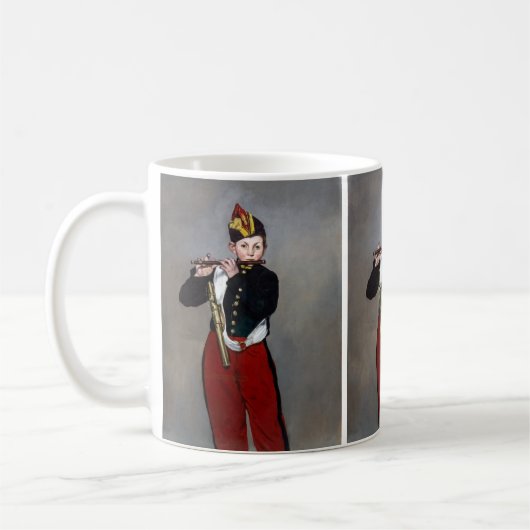 Edouard Manet - Der Faib / Young Flutist Kaffeetasse (Links)