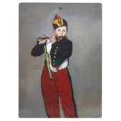 Edouard Manet - Der Faib / Young Flutist Klemmbrett (Rückseite)