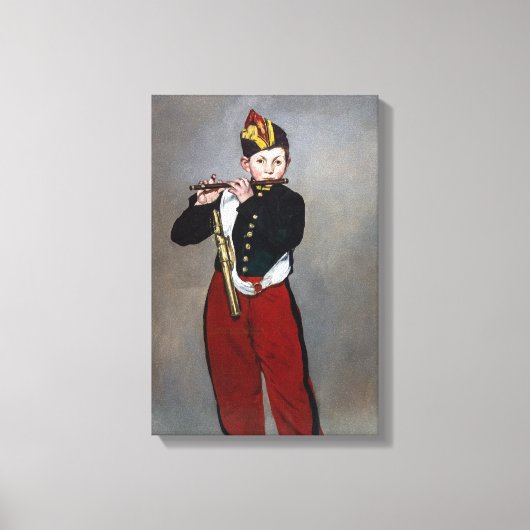 Edouard Manet - Der Faib / Young Flutist Leinwanddruck (Vorderseite)