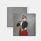 Edouard Manet - Der Faib / Young Flutist Magnet (Vorderseite/Rückseite)