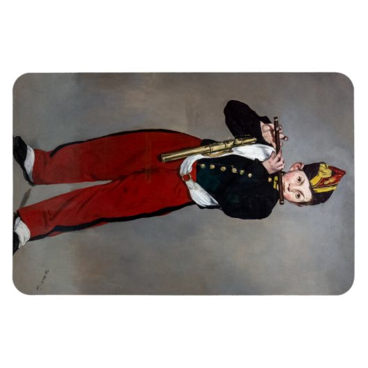 Edouard Manet - Der Faib / Young Flutist Magnet (Horizontal)