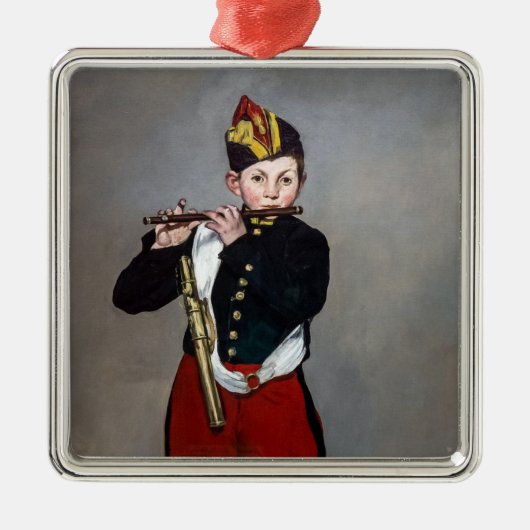 Edouard Manet - Der Faib / Young Flutist Ornament Aus Metall (Vorne)