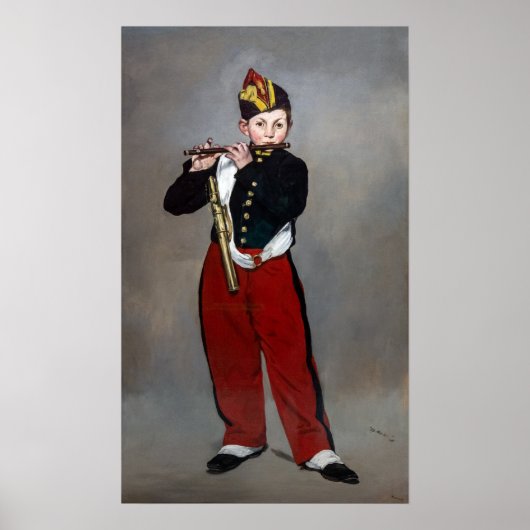 Edouard Manet - Der Faib / Young Flutist Poster (Vorne)