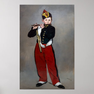 Edouard Manet - Der Faib / Young Flutist Poster