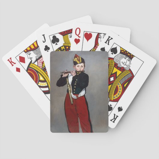 Edouard Manet - Der Faib / Young Flutist Spielkarten (Rückseite)