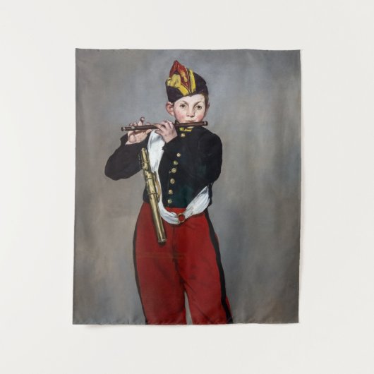 Edouard Manet - Der Faib / Young Flutist Wandteppich (Vorderseite)