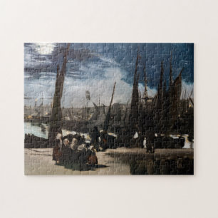 Edouard Manet - Der Hafen von Boulogne bei Mondlic Puzzle
