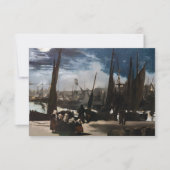 Edouard Manet - Der Hafen von Boulogne durch Mondl Dankeskarte (Vorderseite)