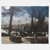 Edouard Manet - Der Hafen von Boulogne durch Mondl Fleecedecke (Vorderseite (Horizontal))