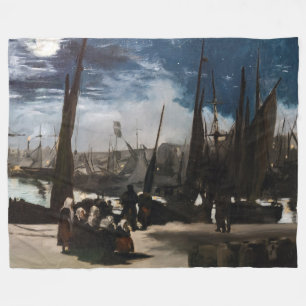 Edouard Manet - Der Hafen von Boulogne durch Mondl Fleecedecke