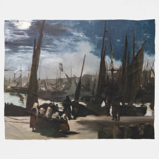 Edouard Manet - Der Hafen von Boulogne durch Mondl Fleecedecke (Vorderseite (Horizontal))