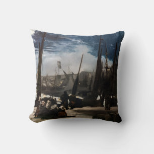 Edouard Manet - Der Hafen von Boulogne durch Mondl Kissen