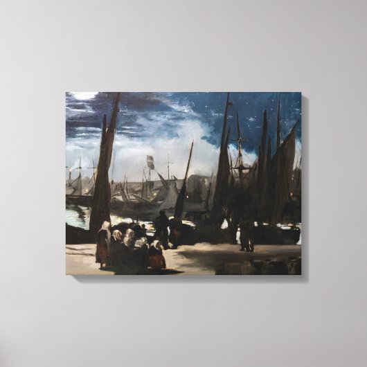 Edouard Manet - Der Hafen von Boulogne durch Mondl Leinwanddruck (Vorderseite)