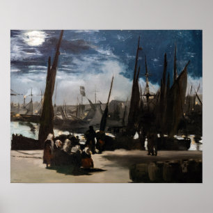Edouard Manet - Der Hafen von Boulogne durch Mondl Poster
