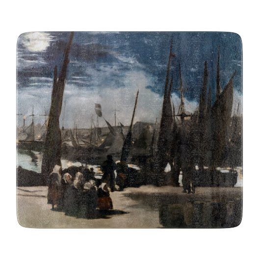 Edouard Manet - Der Hafen von Boulogne durch Mondl Schneidebrett (Vorderseite)