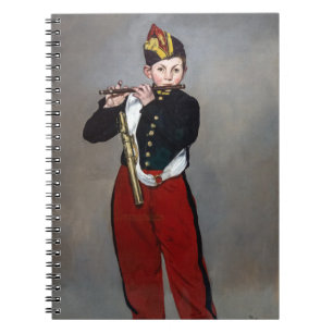 Edouard Manet - Der Pfeifer / Junger Flötist Notizblock