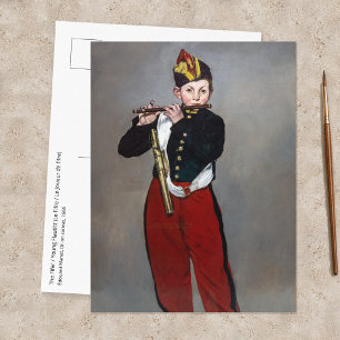 Edouard Manet - Der Pfeifer / Junger Flötist Postkarte