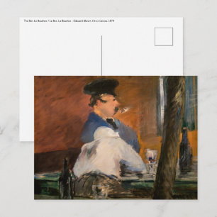 Edouard Manet - Die Bar, Le Bouchon Postkarte