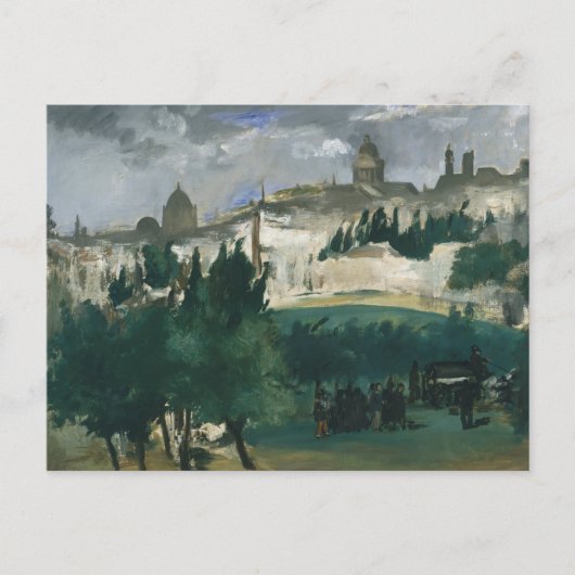 Edouard Manet - Die Beerdigung Postkarte (Vorderseite)