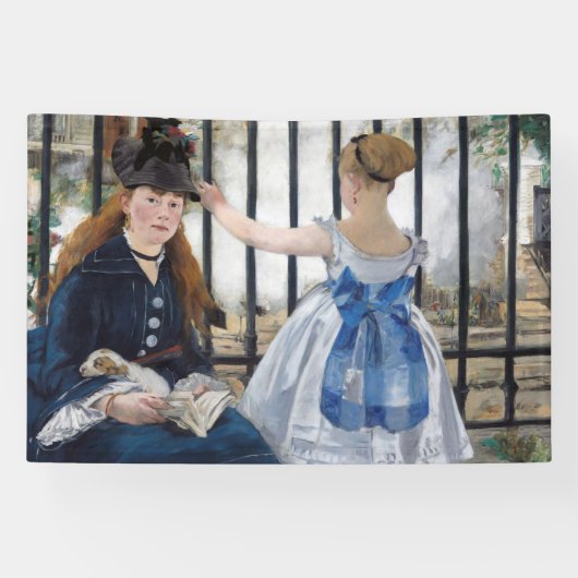 Edouard Manet - Die Eisenbahn Banner