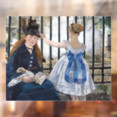 Edouard Manet - Die Eisenbahn Fensteraufkleber (Blatt 2)