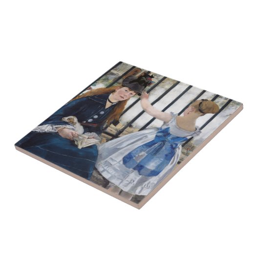 Edouard Manet - Die Eisenbahn Fliese (Seite)