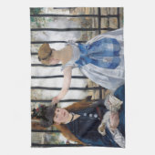 Edouard Manet - Die Eisenbahn Geschirrtuch (Vertikal)