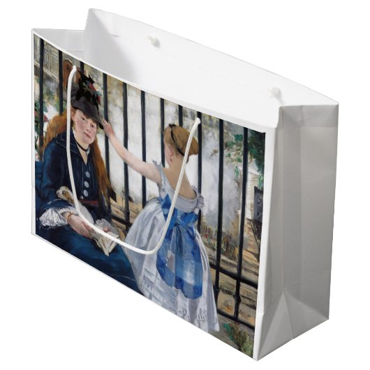 Edouard Manet - Die Eisenbahn Große Geschenktüte (Vorderseite Schrägansicht)