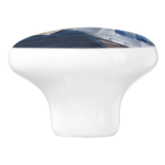 Edouard Manet - Die Eisenbahn Keramikknauf (Seitenansicht)