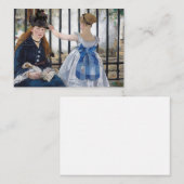 Edouard Manet - Die Eisenbahn Mitteilungskarte (Vorne/Hinten)