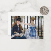 Edouard Manet - Die Eisenbahn Mitteilungskarte (Vorderseite/Rückseite Beispiel)