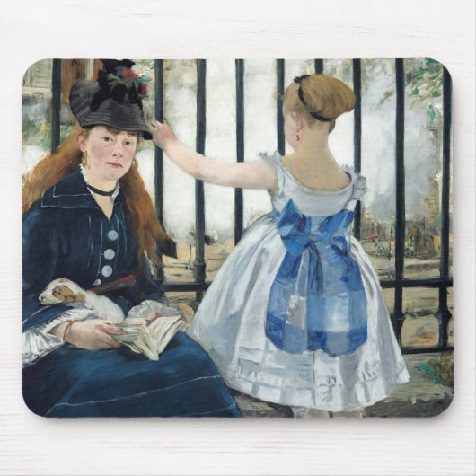 Edouard Manet - Die Eisenbahn Mousepad (Vorne)