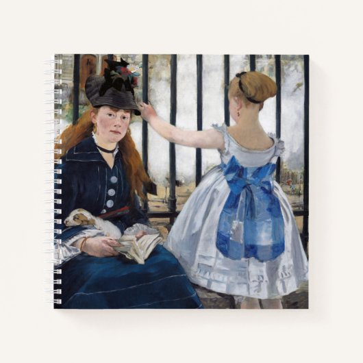 Edouard Manet - Die Eisenbahn Notizblock (Vorderseite)