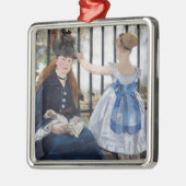 Edouard Manet - Die Eisenbahn Ornament Aus Metall (Links)