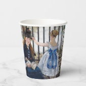 Edouard Manet - Die Eisenbahn Pappbecher (Rückseite)