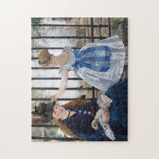 Edouard Manet - Die Eisenbahn Puzzle (Vertikal)