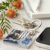 Edouard Manet - Die Eisenbahn Schlüsselanhänger (Vorderseite rechts)