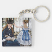 Edouard Manet - Die Eisenbahn Schlüsselanhänger (Rückseite)