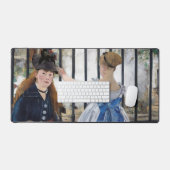 Edouard Manet - Die Eisenbahn Schreibtischunterlage (Tastatur & Maus)