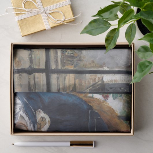 Edouard Manet - Die Eisenbahn Seidenpapier (Geschenk)