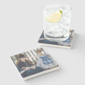 Edouard Manet - Die Eisenbahn Steinuntersetzer (Seitenansicht)