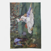 Edouard Manet - Die Familie Monet im Garten Geschirrtuch (Vertikal)