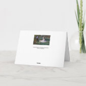 Edouard Manet - Die Familie Monet im Garten Karte (Rückseite)